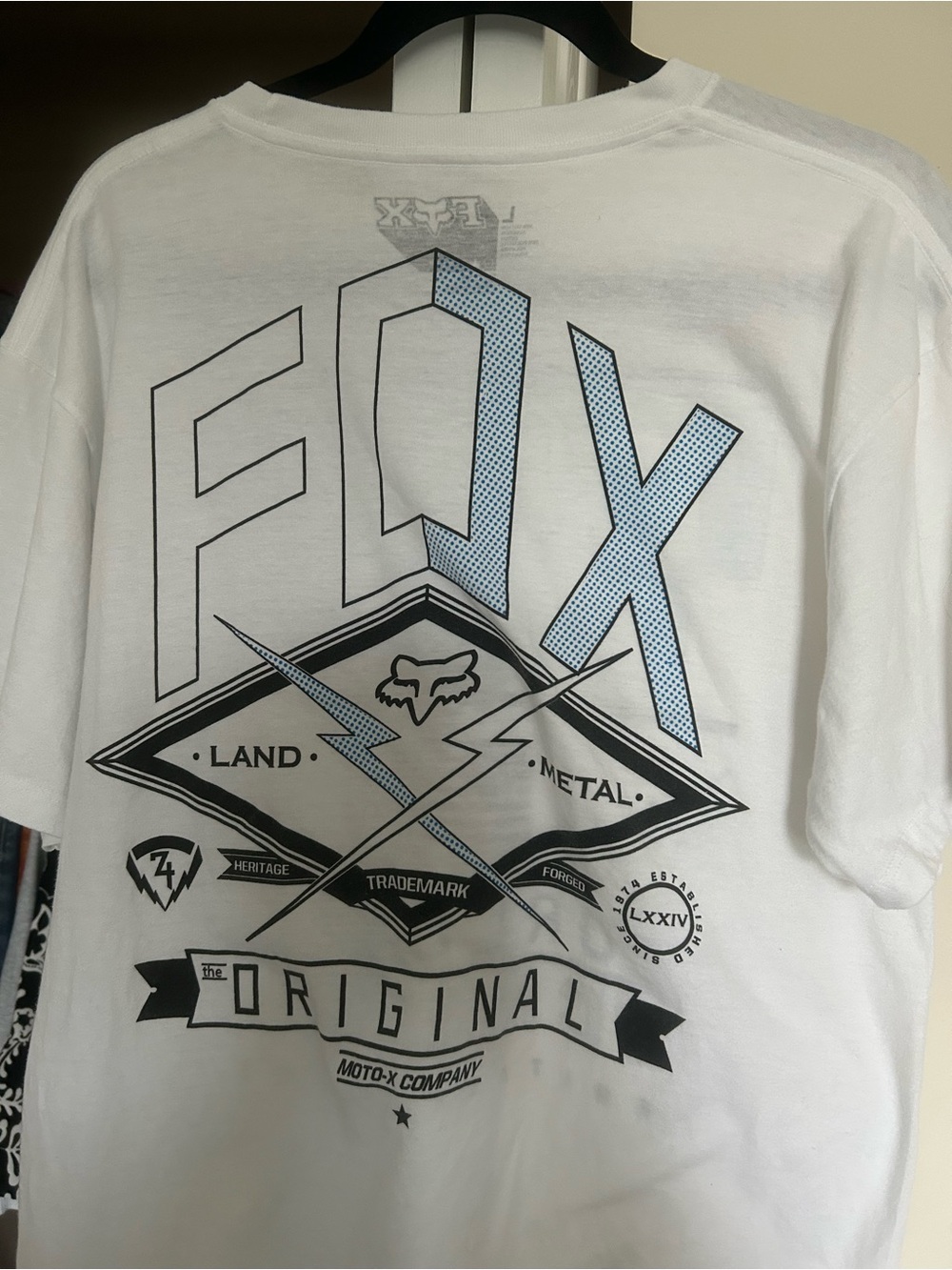 Fox Men’s White Graphic Logo T-Shirt